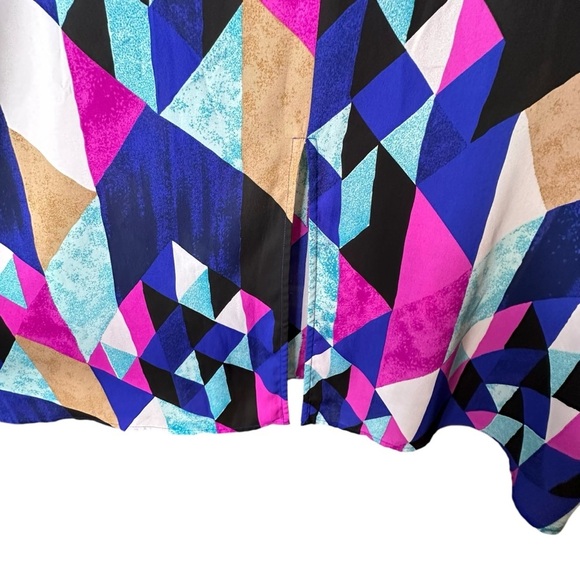 5 for $40 SALE! Lane Bryant Colorful Vneck Zip  Split Back Tunic size 24 - Picture 7 of 10